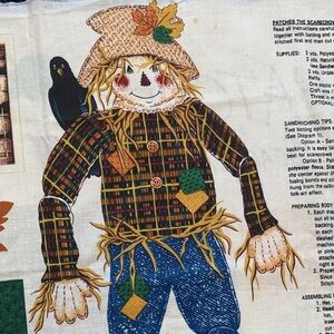 Cut & Sew Beginners Fall Fabric Panel Halloween Fabric Doll Pillow